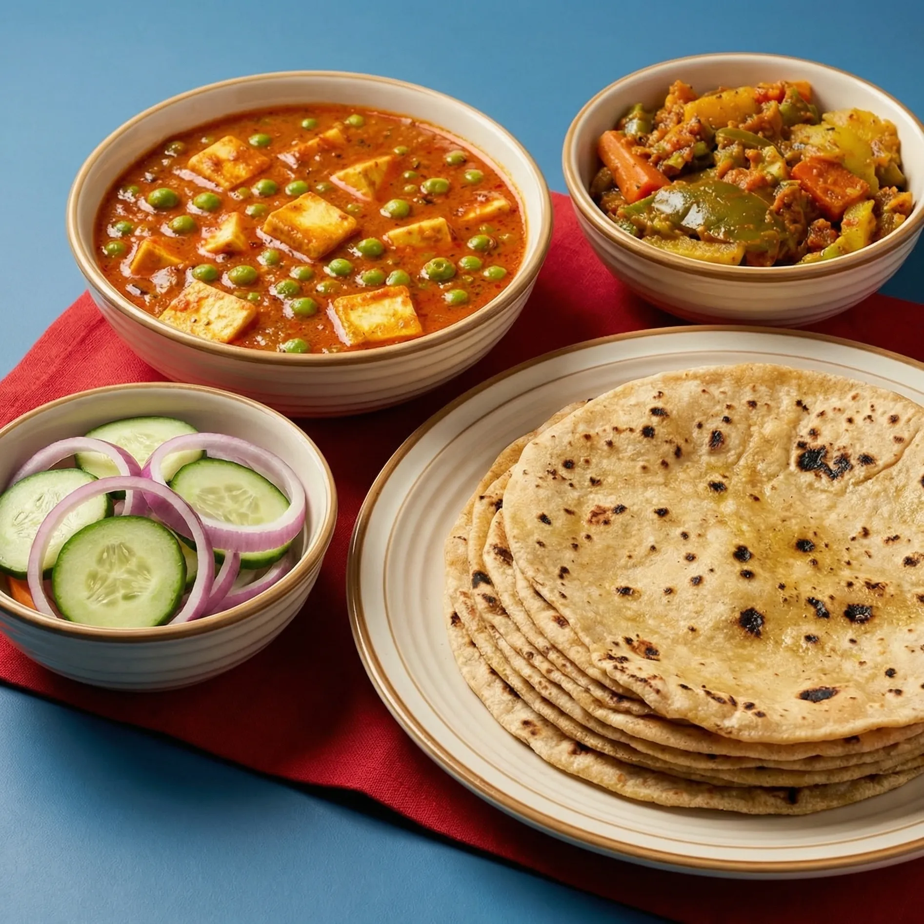 Fresh aloo parantha from homemade tiffin service in Edmonton, AB